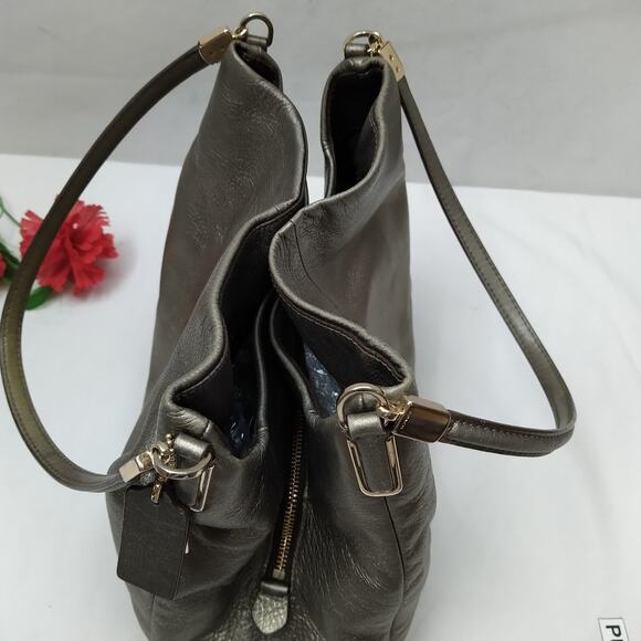 Coach Madison Phoebe Gray Leather 3 Compartments Shoulder Bag - Picture 9 of 16